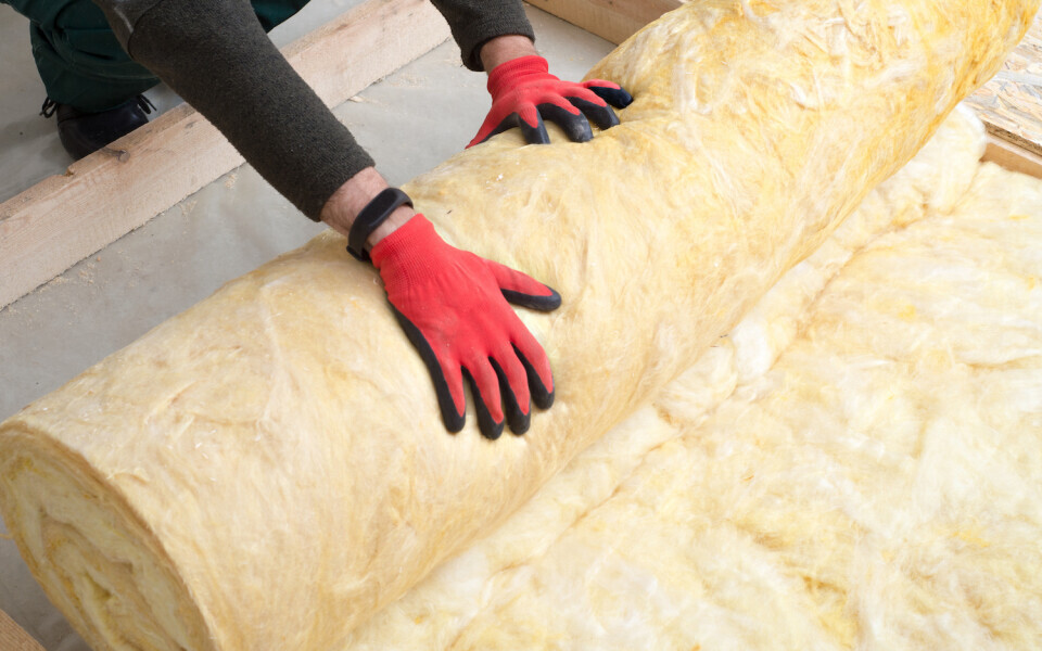 Roll of Knauf loft insulation